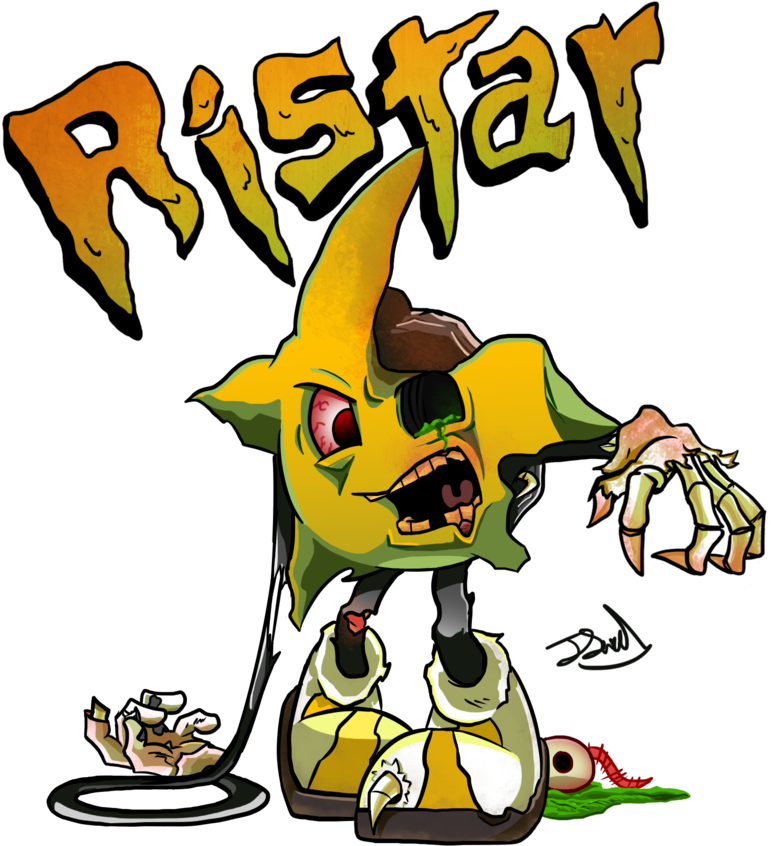 Ristar Zombie By Rab - Sonic & Ristar (851x939)