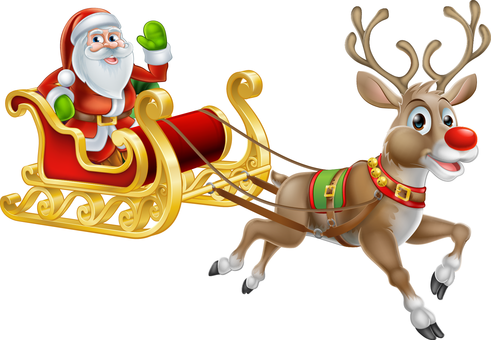 Rudolph Santa Claus Reindeer Christmas - Rudolph Santa Claus Reindeer Christmas (1644x1140)