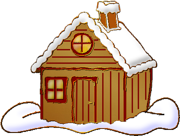 Omalovánky Zima - Gingerbread House (400x400)