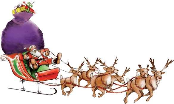 Santa Sleigh Png - Santa Is Coming To My House Personalized Paperback (605x374)