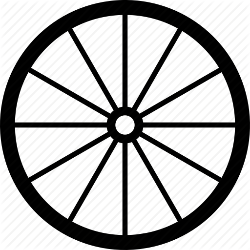Png Download Icons Wheels Image - Wagon Wheel Png (512x512)