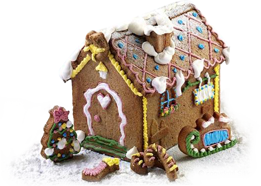 可爱的糖果屋 - Silikomart Let's Celebrate Gold Silicone Gingerbread (521x370)