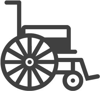 Black Wheelchair Icon Representing Nursing Home Neglect - Cinderella Carriage (500x500)