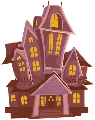 Haunted Castle Cartoon - Haunted House Clipart (512x512)