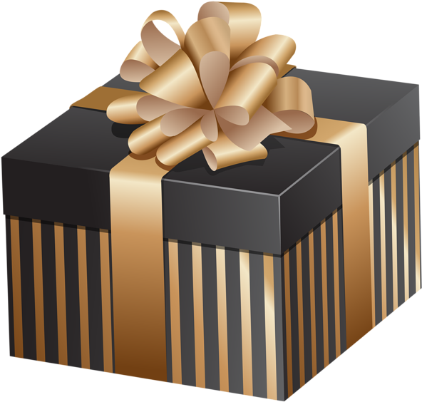 Elegant Gift Box Png Clip Art Image Gallery Yopriceville - Gold Gift Boxes Png (600x571)