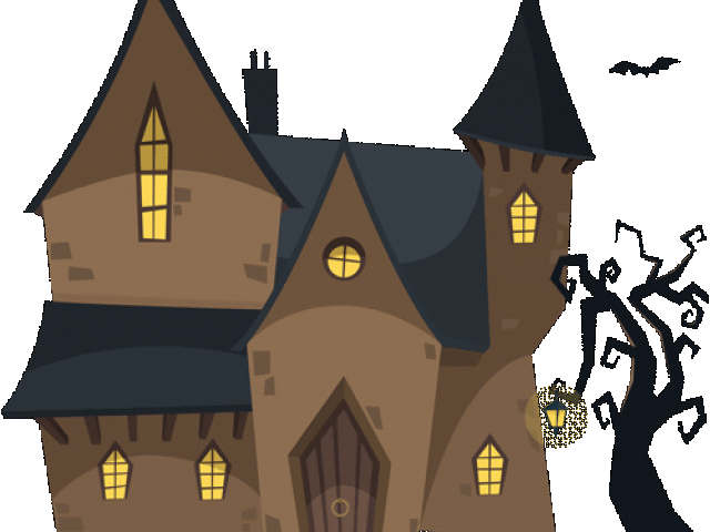 Haunted House Clipart Gothic House - Gothic Animated House (640x480)