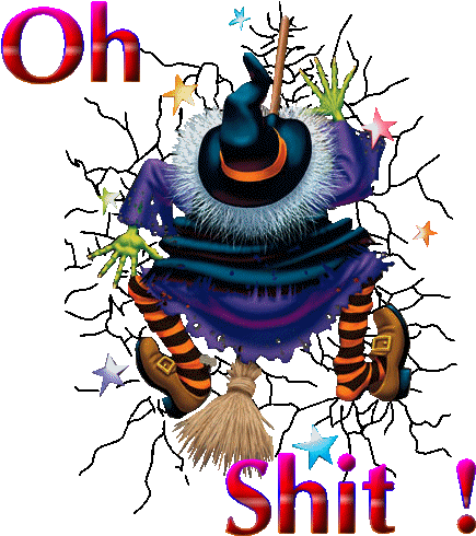 Maxines Halloween Selection Of Free Greeting Cards - Funny Picture Of Witch (500x500)