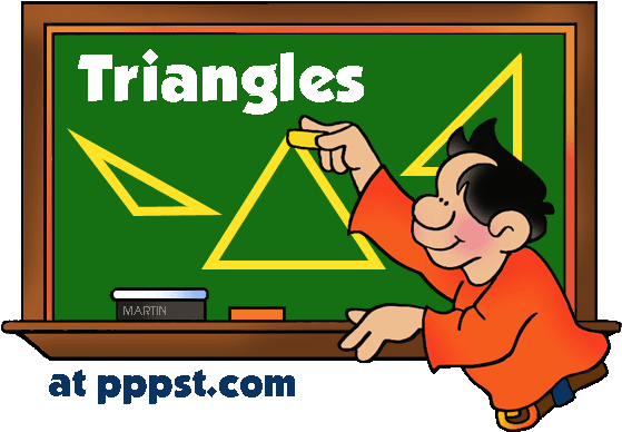 Royalty-free Geometry Triangle Cartoon Face Math Clip - Types Of Triangles Clipart (575x401)