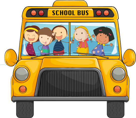 School Bus - Powerpoint Backgound For Kids (548x474)