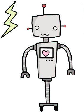 Cute Kawaii Robot - Robot Png (308x395)
