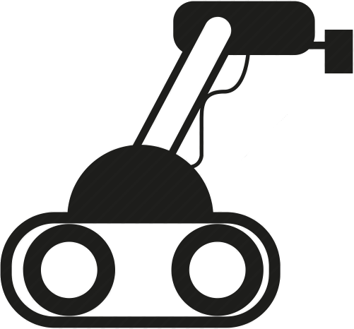 Tracks And Wheels Robots Service Design - Robot (501x466)