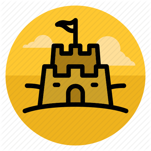Sand-castle Icons - Sand Castle Icon (512x512)
