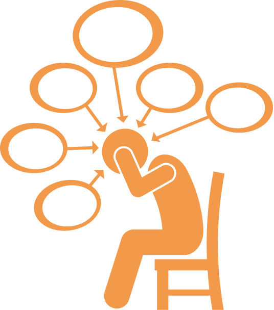 Много Боли С Егэ - Transparent Anxiety Clip Art (536x608)