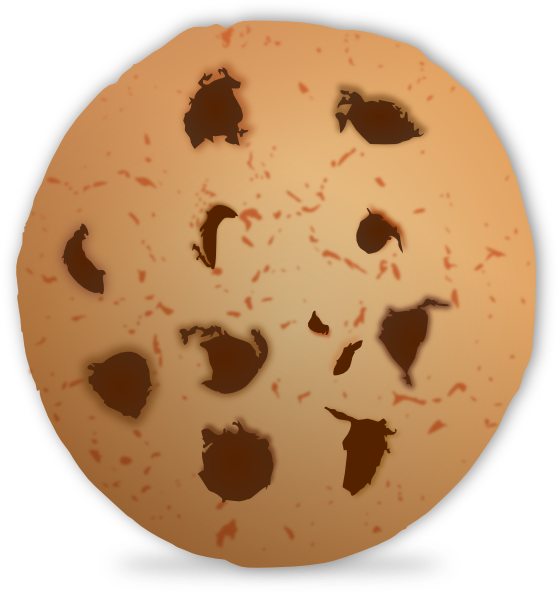 Chocolate Chip Cookie Cartoon (558x594)