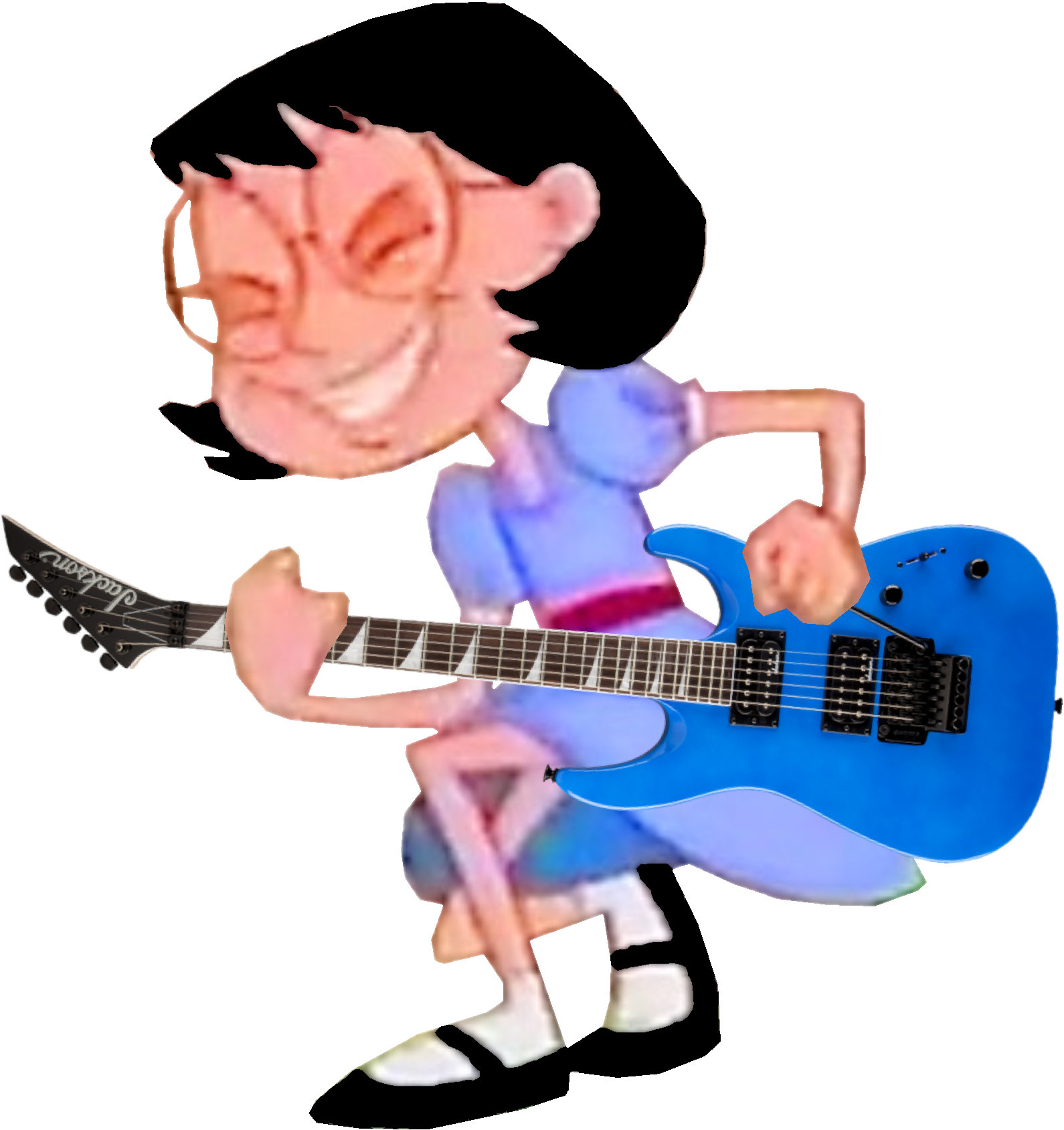 Lesliemcgroarty - Jackson Js32 Dinky Dka Electric Guitar Bright Blue (1630x1743)