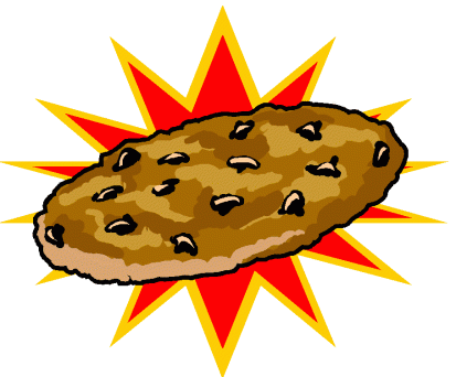 Cartoon Pictures Of Cookies - Animated Chocolate Chip Cookies (413x342)