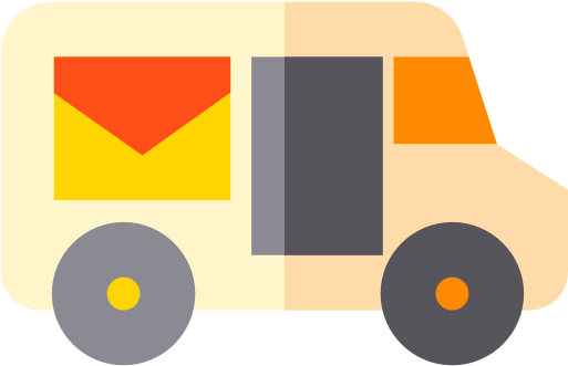 Mail Truck Free Icon - Van (512x512)