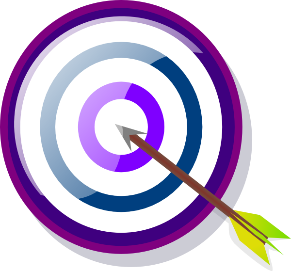 Purpletarget Clip Art At Clker - Target Clip Art (600x559)