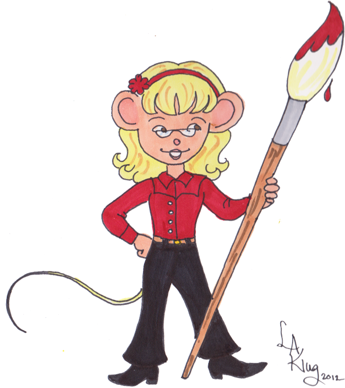 From An Early Age, Carol Walker Bryant Knew Art Was - Cartoon (675x768)