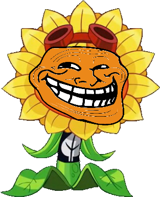 Troll Face Solar Flare - Solar Flare Pvz Heroes (356x420)