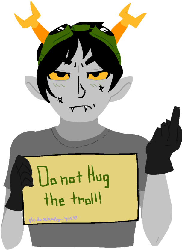 Dont Hug The Troll By Yueheart332 - Cartoon (851x939)