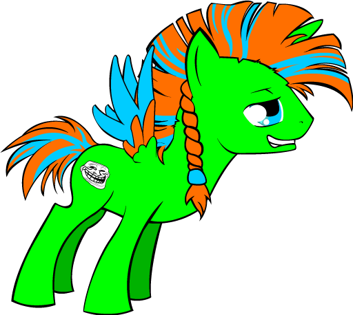 Trevor The Troll Pony By Steelwingakira - Social Skills (512x458)
