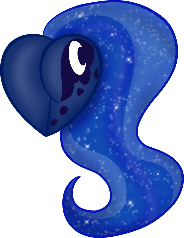 Luna's Plot Heart Shape By Rayodragon - My Little Pony Heart Shape (696x900)