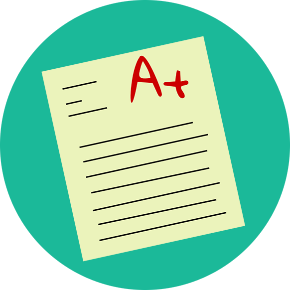 You Can Get High Grades Because There Is No Grammatical - Circle (582x582)