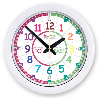 Easyread Time Teacher Rainbow Past To Clock 12hr - Learn To Tell The Time Watch (400x400)