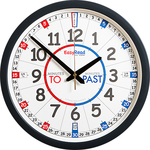 Easy Read - Wall Clock - To/past - Classroom - Read Time On Clock (500x501)