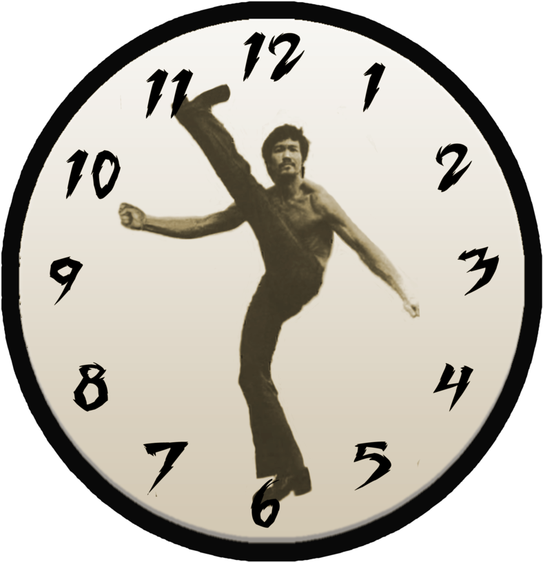 Bruce Lee Clock By Zimdrake Bruce Lee Clock By Zimdrake - Clock (900x900)