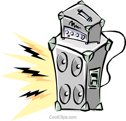 Cool Amplifier Royalty Free Vector Clip Art Illustration - Cool Amplifier Royalty Free Vector Clip Art Illustration (480x459)