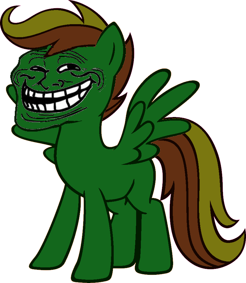 Goldenfly Troll Face By Theirishbronyx - Troll Face My Little Pony (833x960)