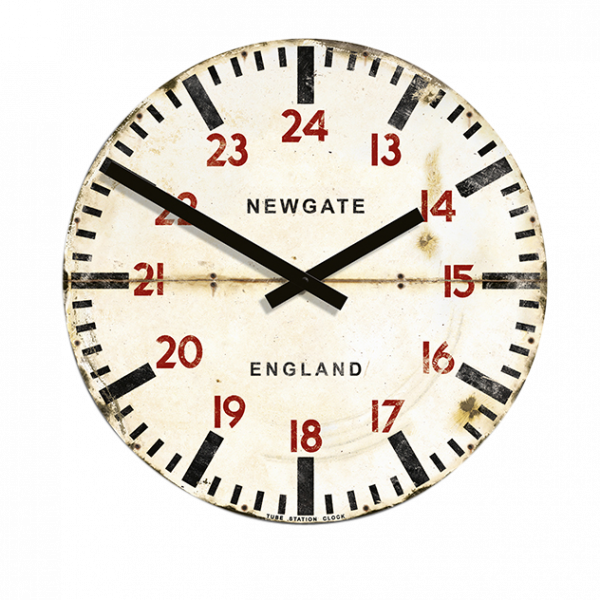 Vintage Tube Station Clock - Newgate Clocks Newgate Tube Station Wall Clock [d] (600x600)