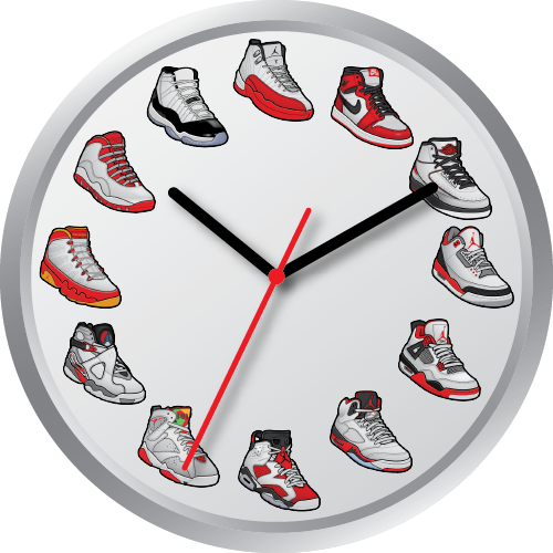 Jordan Wall Clock - Jordan Clock (500x500)