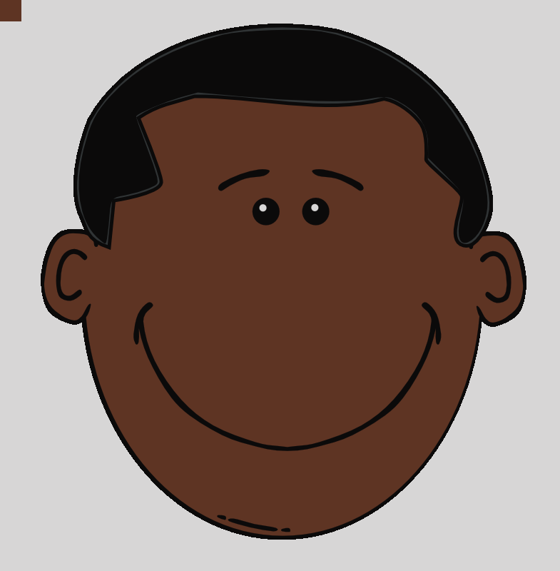 Black Hair Boy Clipart Boy With Brown Hair Clipart - Cartoon (785x800)