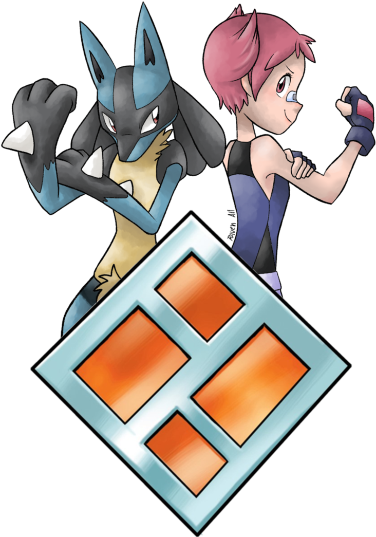 Gym Leader Maylene By Allocen - Cobble Badge Pokemon (755x1058)