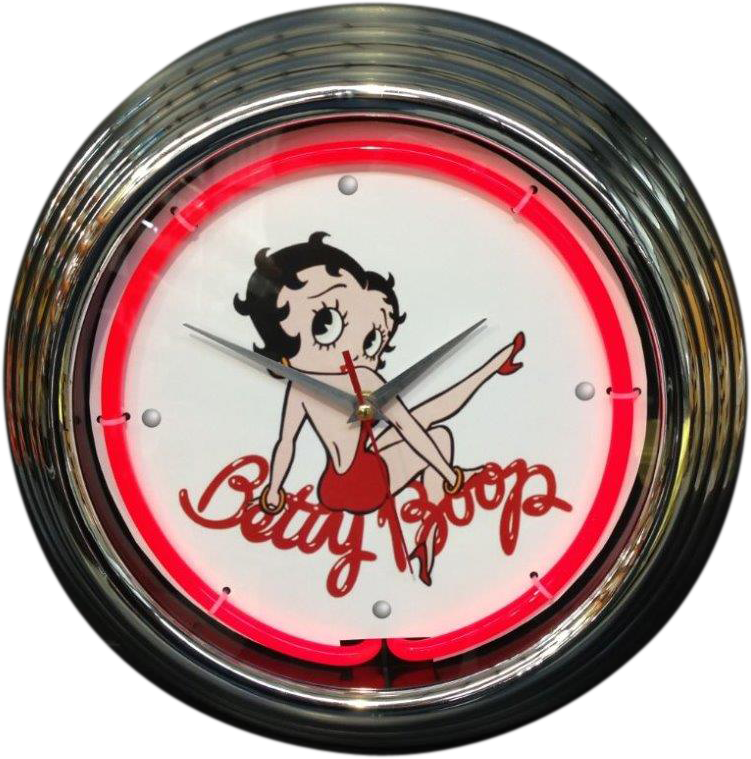 Neon Clocks - Betty Boop (751x759)