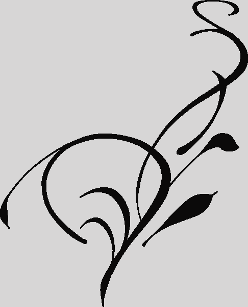 Black And White Flower Border Clipart Clipart Flowers - Vines Clip Art (486x600)