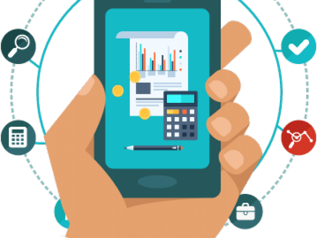 Online Banking Clipart Phone Banking - Mobile Internet Icon Png (640x480)