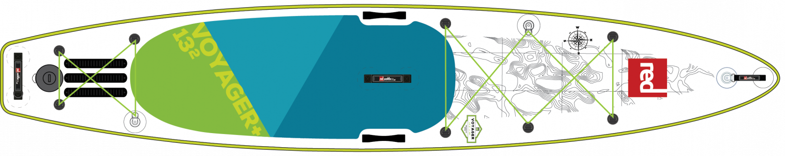13'2″ Voyager Msl - 2016 Red Paddle Co Explorer Plus 13' 2" Inflatable (1603x320)
