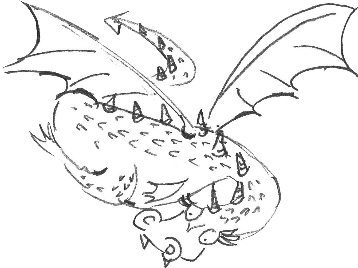 Brand Monster Dragon Illustration - Monster (1523x1138)