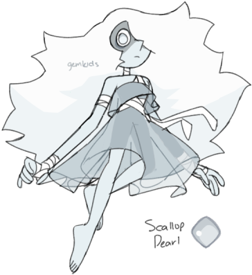 Gemkids - Steven Universe Gem Oc White (400x413)