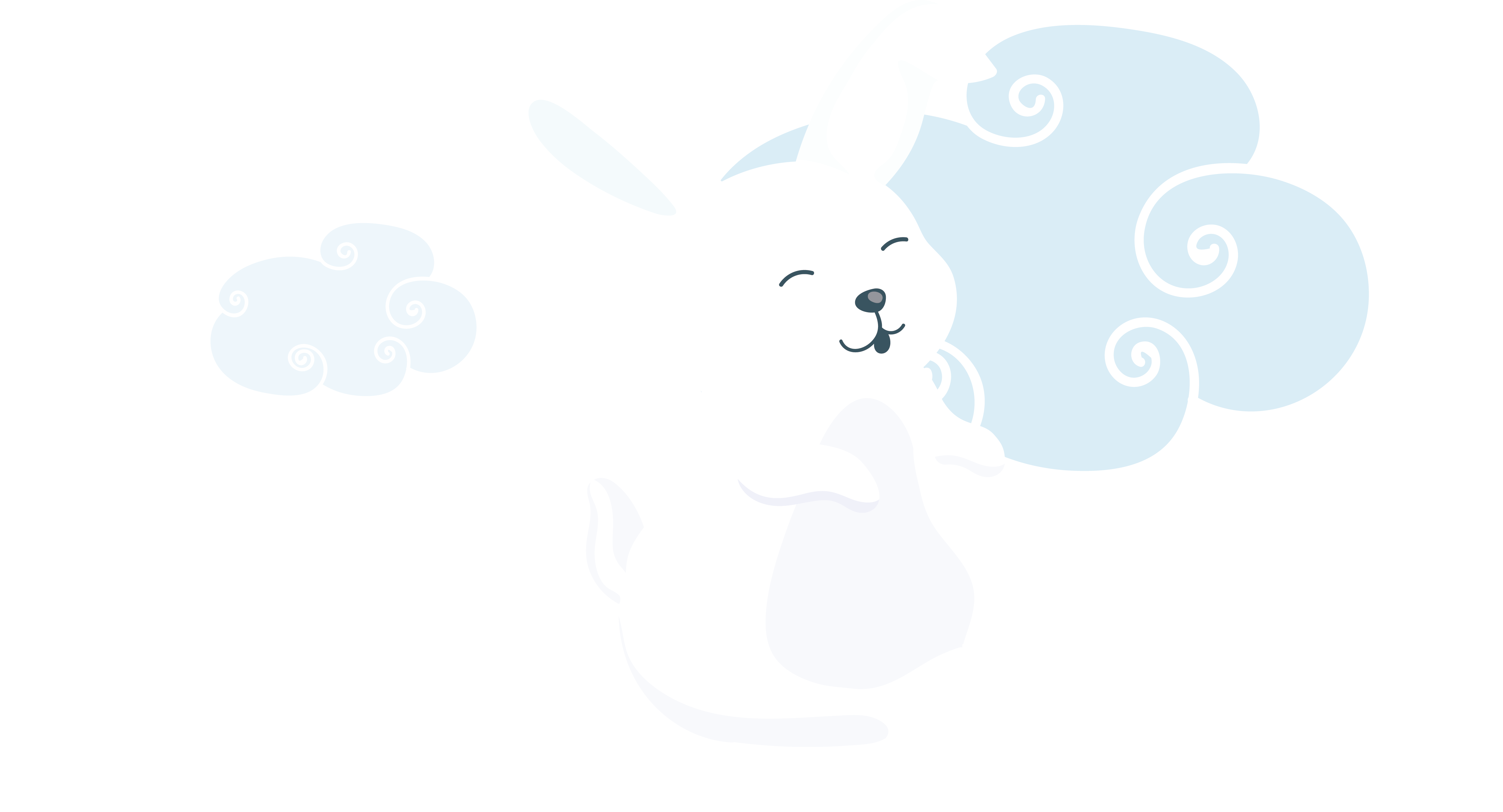 Canidae Dog Cartoon Desktop Wallpaper Illustration - Domestic Rabbit (4990x2697)