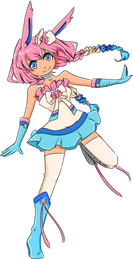 Gijinka Pokemon Sylveon - Sylveon (752x1063)
