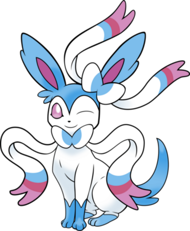 Sylveon Gender - Shiny Sylveon (371x450)