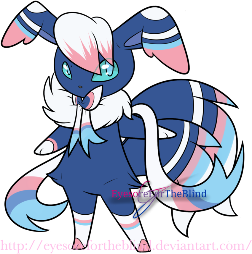 Sylveon Meowstic Fusion By Eyesorefortheblind - Sylveon Fusions (894x894)