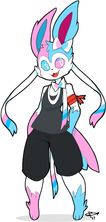 Sylveon Oc - Furry Ocs (429x750)