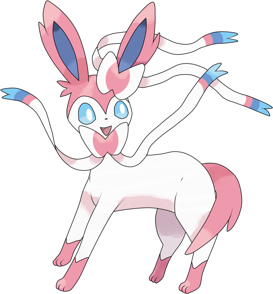 Sylveon By Theangryaron On Deviantart - Sylveon Transparent (1024x1067)