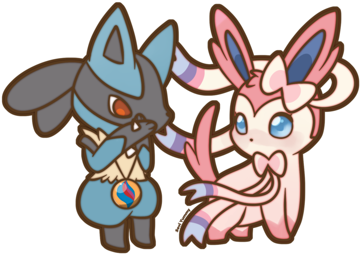 View Collection - Pokemon Lucario And Sylveon (800x532)
